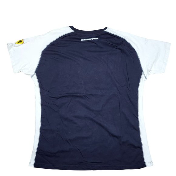 Scuderia Ferrari F1 Formula 1 Glory Ride Graphic T-Shirt Mens Navy White Size XL - Picture 3 of 10